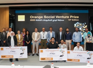   اورنچ مصر تُعلن عن الفائزين في مسابقتها المحلية للمشروعات الناشئة Orange Social Venture Prize